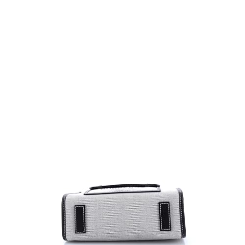 Pre-Loved Freya Shopping Tote Canvas with Leather Mini, Gray4