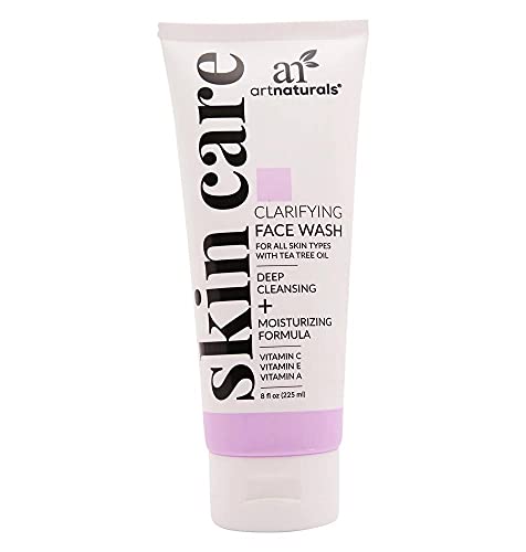 ArtNaturals Hautklärender Gesichtsreiniger Waschlotion-Creme - (8 Fl Oz / 236 ml) - mit Gurken & Aloe Vera Extrakt - Leichtes Peeling für Fettige und zu Akne neigende Haut Cover
