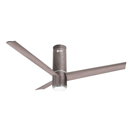 Image of Orient Electric 1200 mm Aeroslim BLDC Ceiling Fan with Underlight, IoT & Remote | Smart Ceiling Fan works with Alexa & Google Home | BEE 5-star Rated Fan | 3-year warranty by Orient | Champagne Brown
