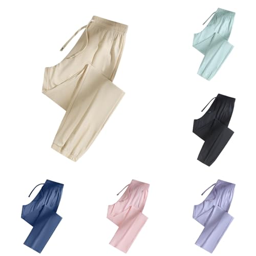 Image of Ice Silk Pants for Women Over 50 - Casual Women's Unisex Ultra | Soft Quick Drying Pants