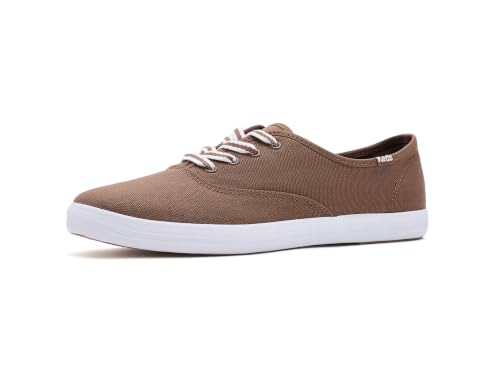 Image of Keds Women's Champion Canvas Lace-Up Cocoa Brown Canvas 7 Wide