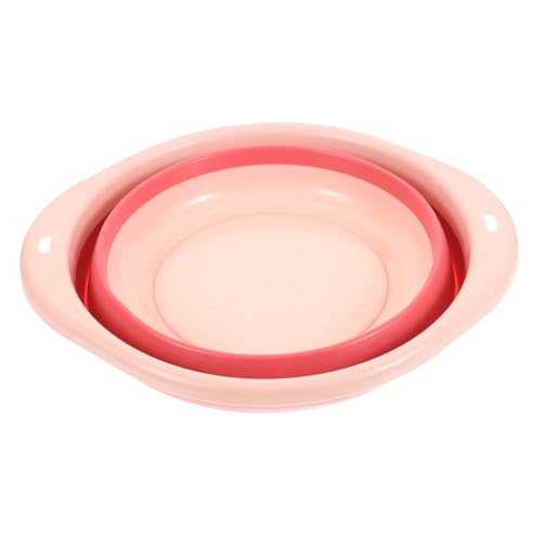 NOLITOY Washing Basin Folding Design Collapsible Bucket Easy Cleaning Material No Space Random