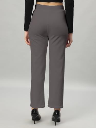 Image of LITVA Premium Women's Formal Trousers (Flexi-Waist | Wrinkle Resistant | Desk-to-Dinner)