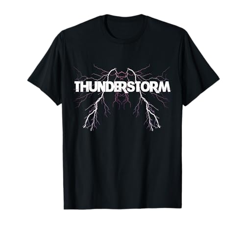 Thunderstorm Thunder Lightning Strike Gosh Thundercloud Regalo Camiseta