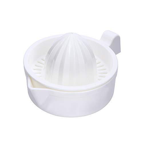 Citrus Orange Juicer,Mini Plastic Double Layer Manual Citrus Juicer Orange Lemon Fruit Squeezer Cup Manual Juicers with Handle Pour Spout Kitchen Tool