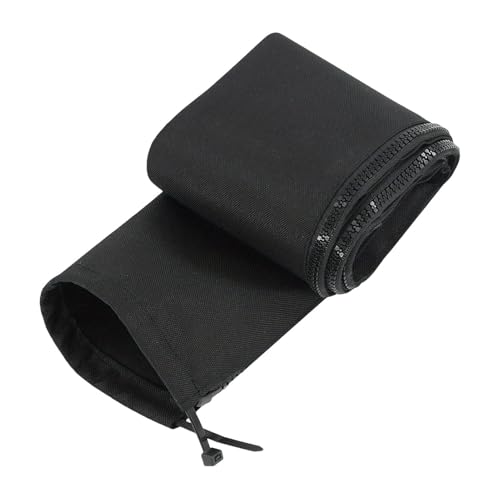 Trolling Motor osłona na kabel z zamkiem błyskawicznym 48", czarna osłona z wytrzymałego materiału, akcesoria morskie z praktycznym użytkowaniem, 121,9 x 5,8 cm, kategoria łodzi, skuteczne rozwiązanie