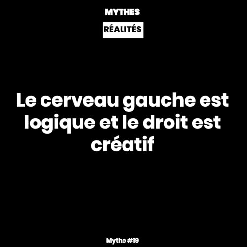 Mythe #19 &mdash; Le cerveau gauche est logique et le droit est cr&eacute;atif