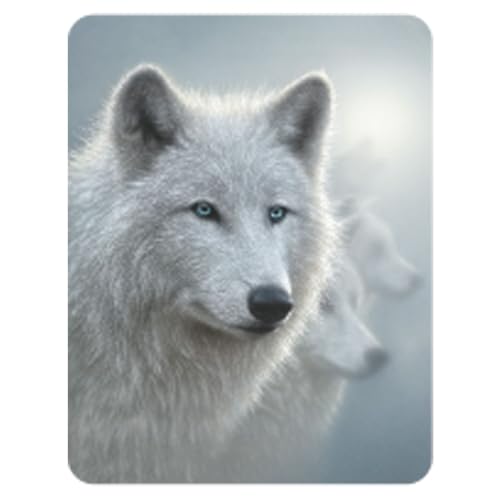 Imán Decorativo 3D LiveLife Lobo Blanco miniatura 1