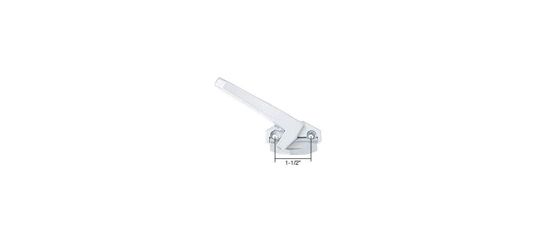 Left Hand White Cam Handle; 1-1/2 Screw Holes by C.R. Laurence