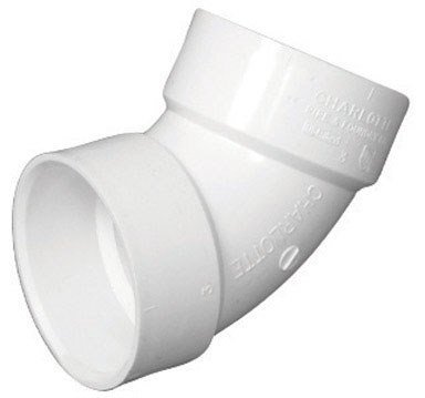 Charlotte Pipe Schedule 40 3 in. Hub x 3 in. Dia. Hub PVC Elbow