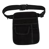 FRCOLOR Riñonera para Delantal de Restaurante Bolsillo Organizador de Dinero con Correa Ajustable para Personal de Servicio Bolsa de Trabajo Utilitaria Pequeña para Uso en Bares y Cafeterí