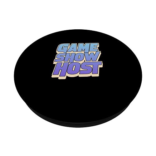 Exciting Board Games Funny Game Show Host Funny Gaming PopSockets Swappable PopGrip, Black - Image 2