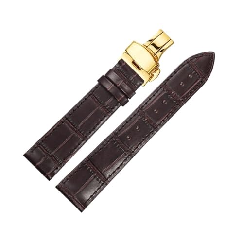 Bracelet de montre universel en cuir véritable élégant pour hommes et femmes en 14mm 16mm 18mm