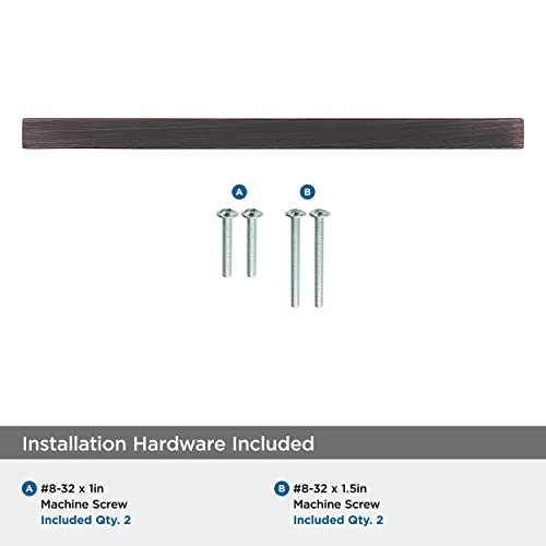 Image of Amerock | Cabinet Pull | Oil Rubbed Bronze | 6-5 /16 inch (160 mm) Center to Center | Monument | 1 Pack | Drawer Pull | Drawer Handle | Cabinet Hardware