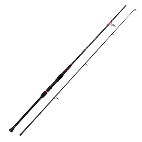 Fiblink Caña de Pescar Surf Spinning de Fibra de Carbono 2 piezas 9 pies miniatura 6