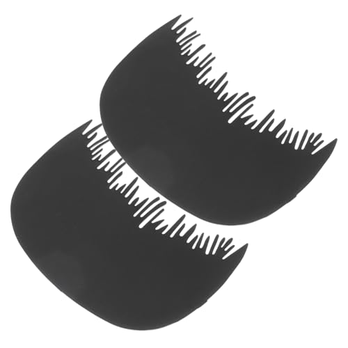 DONFAMDS 2pcs Professional Hairline Comb with Fiber Shield for Hair Thickening Forehead Hair Comb for Men and Women