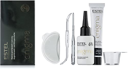 Estel Enigma BLACK COLOR Paint for Eyelashes and Eyebrows