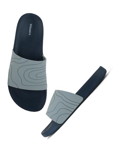 Image of Men & Boys Embossed Sliders | Soft EVA Flip Flops & Slippers