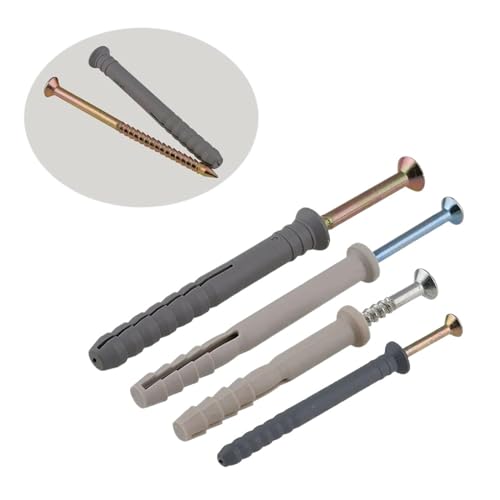 BREAKA M10 Kunststoff-Expansionsschraube, Nagel, Nylon-Percussion-Expansionsrohrbolzen, metrische Dübel, Wandbefestigungsschrauben (Color : 20pcs, Size : M10x80)