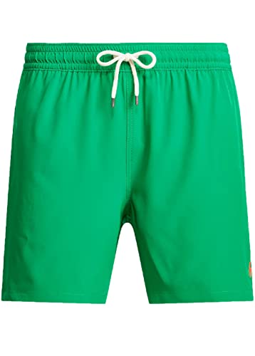 Polo Ralph Lauren 5.75-Inch Traveler Classic Swim Trunk in Cruise Green - Mens Size Small - Polo Bathing Suit with Embroidered Pony