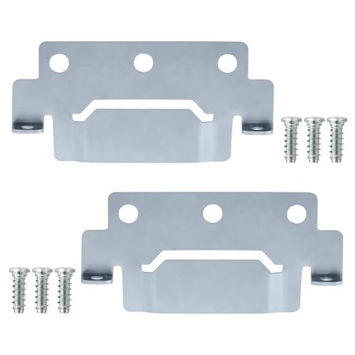 Brackets And 110789 Screws Replacement For Ikea Bed Frame Part (2 Mounting Plates And 6 Screws)