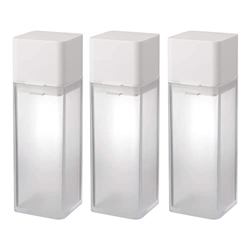 Yamazaki Industrial Refillable Seasoning Bottle, Set of 3, Tower Kitchen Oil Bottle, 8.5 fl oz (250 ml), White, 17.9 x 3 inches (4842 x 3 mm)