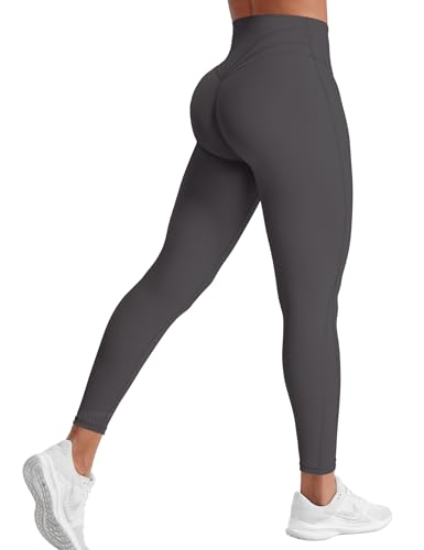 YEOREO Leggings de treino para mulheres levanta bumbum, controle de barriga, cintura alta, academia,
