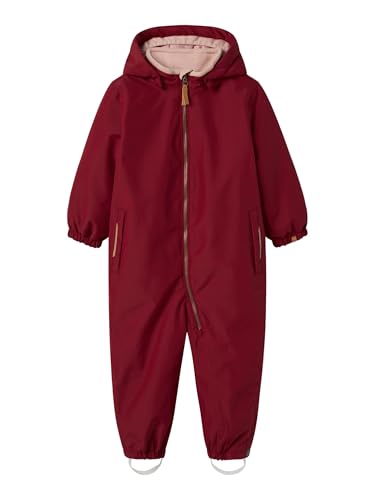 Lil' atelier mini Snowsuit Nmflasnow10 Fo Lil Combinaison de Ski, Red Dahlia, 98 Fille