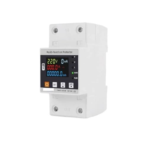 Disjoncteur intelligent WiFi haute capacité 63A blanc pour tableau électrique connecté
