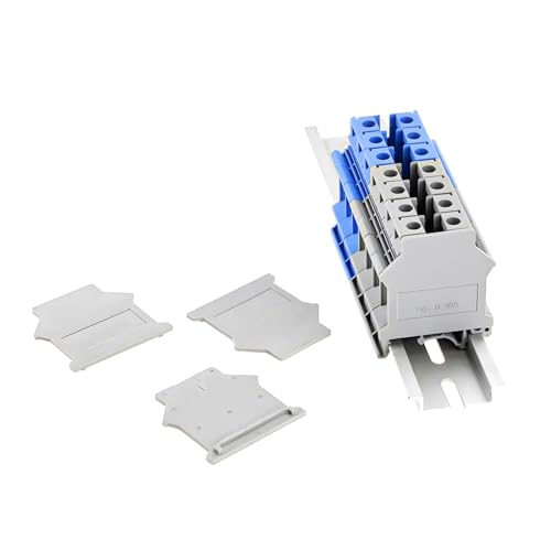 Placa final D-UK16 para evitar contactos accidentales en bloques de terminales UK16 3