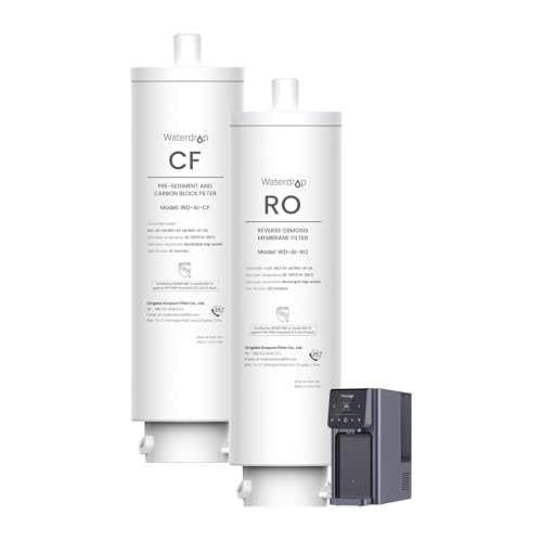 Waterdrop WD-A1-CF & A1-RO Filter - Ideal Replacement for WD-A1 Reverse Osmosis Hot and Cold Water Dispenser