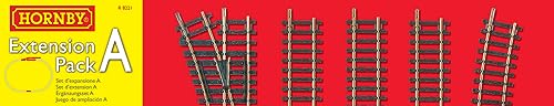 Hornby 00 Gauge Track Extension Pack A - 16.5 mm Rail Gauge - Track Extension Pack - Multicolor - OO Scale