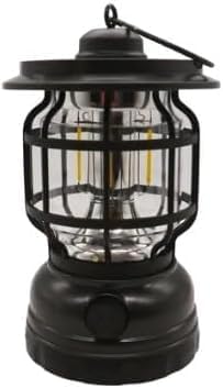 Solar-powered multifunctional camping lamp (GW-9), Black