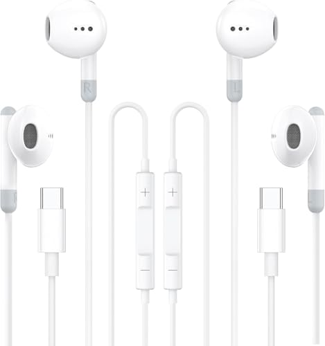 Sftoep Kabelgebundene In-Ear-Kopfhörer mit Mikrofon und Lautstärkeregler, Hi-Fi-Stereo-Ohrhörer