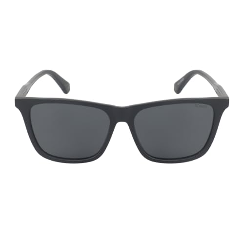 Image of Fueel Polarized Square Sunglasses for Men & Women | UV Protected Retro Half Frame Sunglasses | Lightweight Stylish Black Frame