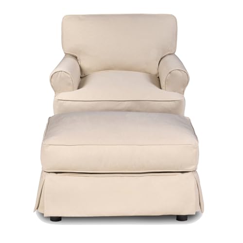 Sillón con Cojín T y Funda Lavable Beige miniatura 2