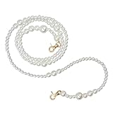 Homoyoyo Cadena para Bolso de Perlas Sintéticas 120 CM Correa Cruzada para Bolso DIY Hebillas Resistentes Accesorio para Bandolera y Teléfono