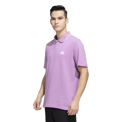Image of adidas Men's Cotton Geometric Regular Fit Polo Shirt