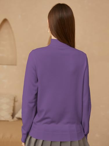Image of SANGTREE Women's Turtleneck Sweaters Long Sleeve Pullover Tops | Breathable Lightweight Fabric| Fall Winter Fashion Outfits| Perfect for Daily,Office,Vacations,Holiday,Family Gatherings Etc.