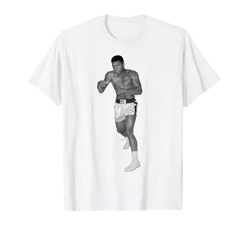 Iconic Photo Moments Muhammad Ali Trainiert, Um Gegen Henry Cooper Zu Kämpfen 1966 T-Shirt, Weiß, S, Unisex, Kurzarm, Klassisch, Polyester 100%