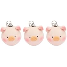 Lulu The Piggy Christmas Balls Ornament Tree Decoration Set| 3PCS Xmas Ornaments Hanging Ball Birthbay Holiday Party Decor, Classic Version