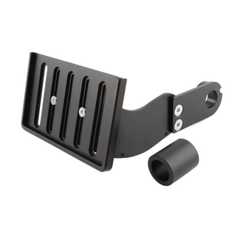 Support de plaque moto latéral noir pour épurer l'arrière des Harley Softail et Fat Boy
