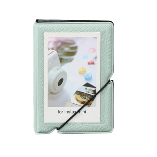 Mini álbum de fotos genérico con 28 bolsillos para tarjetas fotográficas Fujifilm Instax Mini (verde)