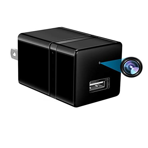 USB-Charger 1080P HD Home-Security-Surveillance Mini-Cameras - Portable Tiny Nanny Cam with Night Vision Motion Detection for Home Office