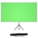 Produktbild NEUE DAWN 80 Zoll Green Screen mit Stativ Chroma Key Grüner Hintergrund 183 x 106 cm tragbarer Rückwand 16:9 Leinwand zur Hintergrundentfernung für Virtual Studio Live Spiel Streaming Greenscreen