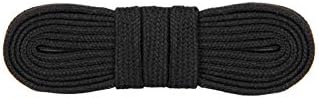 WorkerWalker Flache Schnürsenkel für Sicherheitsschuhe, schwer entflammbares Meta Aramid Nomex mit haltbarer Metall-Pinke, HD Schnürsenkel Pro, 1 Paar (91 - Schwarz / 90 cm - 35 inch)