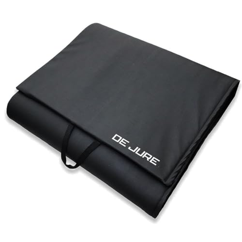Image of Abb Initio Gym (A De Jure Fitness Brand) PVC Leatherette Yoga Mat, Unbeatable Non Slip Raxine, Eco Friendly and Odorless Lightweight and Extra Large Size with 10 MM Thickness (Black)