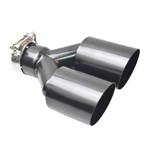 Silencieux universel en acier inoxydable 304 pour double sortie d'échappement haut de gamme