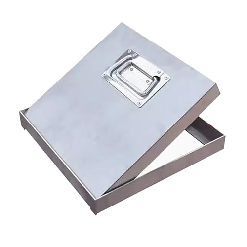 Couvercle de fosse septique portable et cadre de regard invisible en acier