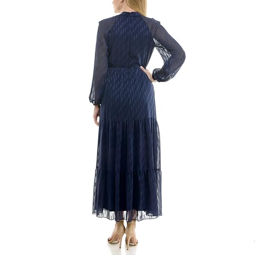 Image of Maison Tara Women's Printed Long Sleeve Maxi Dress